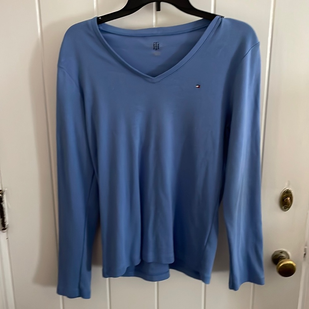 Ladies Tommy Hilfiger Long Sleeve Cotton Shirt, Size XL